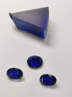 Blue Sapphire Row Gem Fe Ti Doped Kaschmir Ozeanisch Blau Gem Kristallschmuck
