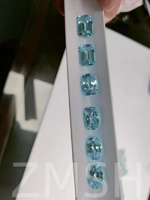 Himmelblau künstlicher Saphir-Streifen Kristall-Edelstein Hellblau für Schmuck