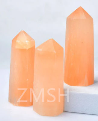 Leicht-Pfirsich-Orange-Labor-Saphir-Edelstein Fusion von Eleganz und Innovation