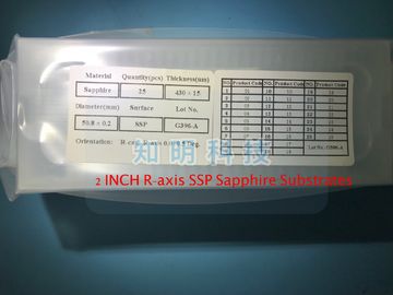 2&quot; Saphir-Substrat 10-12 R - planieren Sie 11-20 A - flache Stärke 430um