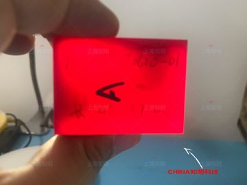 Rote Farbtitan lackierte Saphir lackierte Saphir-einzelner Kristall-Linse für Laser-Gerät