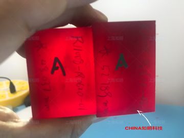 Rote Farbtitan lackierte Saphir lackierte Saphir-einzelner Kristall-Linse für Laser-Gerät
