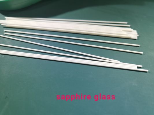 Ultra-feines dünnes dia1.0mm 0.6mm Al2o3 keramische Sapphire Glass Rod Stick hüllte Oberfläche ein