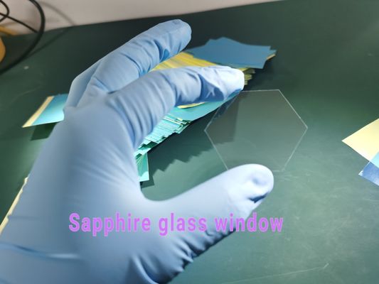 Stärke-Sapphire Optical Window Wafer Chemical-Widerstand des Polygon-100um