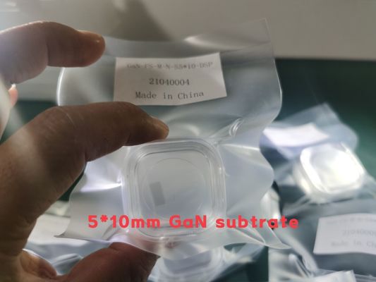 Kundengebundene Gallium-Nitrid-Oblate der Größen-5x10mm M Axis Free Standing HVPE