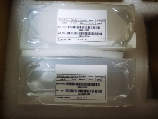 2 Zoll 3 Zoll 4 nullgrad Zoll-Sapphire Wafers For Optical Thicknesss 400um DSP SSP