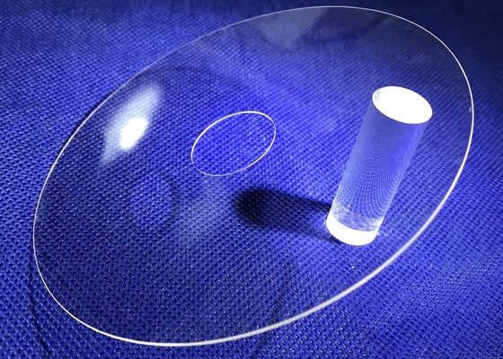 Kreisförmige transparente Sapphire Optical Windows Quartz Customized Sapphire Lens Wafer With Hole
