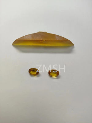 Goldene künstliche Saphir roher Edelstein Mohs-Härte Skala 9 Kristall für Schmuck