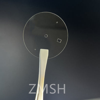 Customized Saphir Fenster Wafer, 2 Zoll Kreis Löcher für medizinische und optische Verwendung