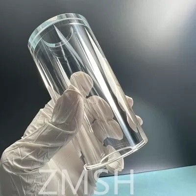 Saphirröhre OD50mm ID25.4mm Länge 100mm AL2O3 C-Achse KY Methode Mohs 9.0 Anpassung