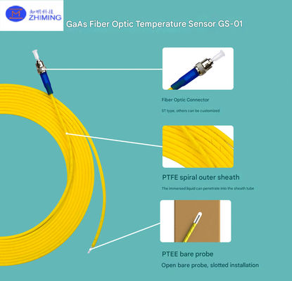 Hochpräzisions-GaAs-Fasernoptischer Temperatursensor Transformator Hotspot-Überwachung EMI-resistent