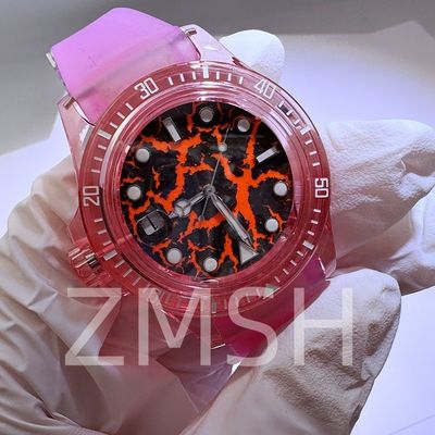 Im Labor angebaute Sakura Pink Saphir Uhrenkasten Luxus Kratzfeste