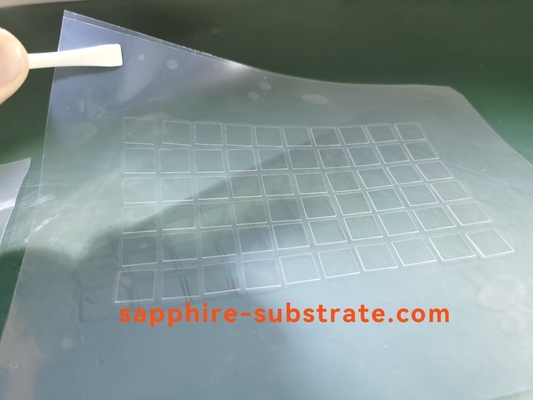 Doppelt-Seite 10*10*0.1mmt 100um polierte geführte Sapphire Substrate 2 Zoll