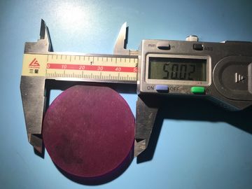 Guter Preis des Laser-50X2.5mmt substrat-Rubin-Oblate Saphir-Kristall-Cr3+Doped karminrote des Cr-Al2O3 Kristall Online