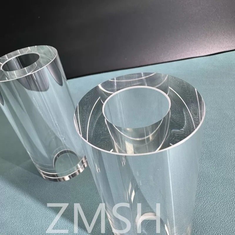 Saphirröhre OD50mm ID25.4mm Länge 100mm AL2O3 C-Achse KY Methode Mohs 9.0 Anpassung