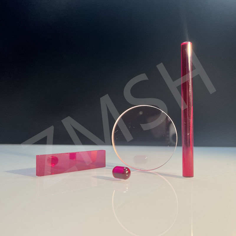Cr Al2O3 Rubin-Stiel Saphir-Laser Einkristalloptischer Stab