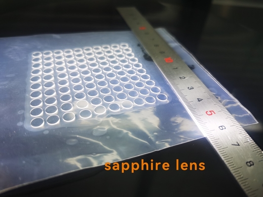 Guter Preis Al2O3 Benutzerdefinierter Einkristall-Saphir-Laserschnitt-Windows-Glasdurchmesser 5,5 x 0,5 mm DSP Online