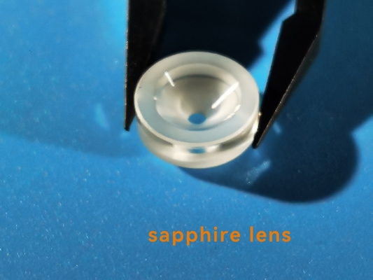 Guter Preis Fächerförmiger Polier-/unpolierter einzelner Kristall Sapphire Lens Glasses Als 2O3 Online