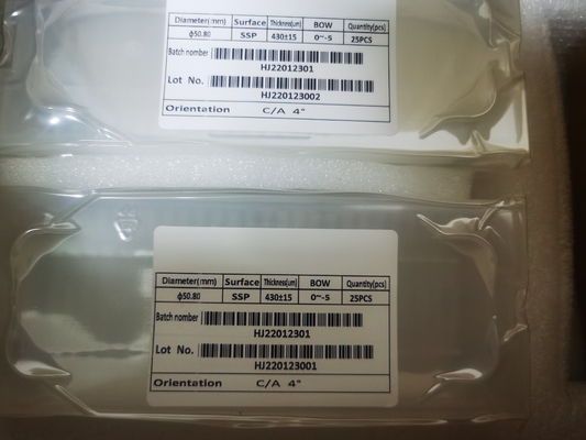 Guter Preis C-Ebene zu A-Ebene 4° 2 Zoll 4 Zoll Saphir Wafer DSP SSP Saphir Substrat Online