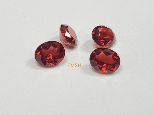 Guter Preis Roter Schnitt synthetischer Gem Stone Rectangle/ovale Form blaue Sapphire Corundum Material Online