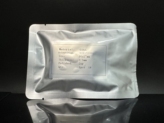 Guter Preis 2 Zoll GSGG Gd3 (Sc2Ga3) O12 Crystal Substrate Material SGGG CaMgZr GGG TGG Online