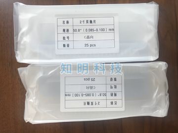 Guter Preis Ultra dünne Stärke 2 Saphirwafersaphirfenster Substrat-100um 0.1mm 3 4 Zoll doppelte Seitenpolierwafers Online