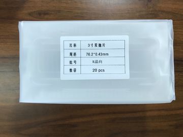 Guter Preis 2 3 der 4 Zoll-Saphir-Wafers für optische Stärke 400um Dsp stellen Grad auf Null ein Online