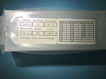 Guter Preis 2 Gallium-Nitrid-Wafer des Zoll-DSP SSP Epitaxial- Schablonen eines Achsen-Saphir-Substrate GaN Online