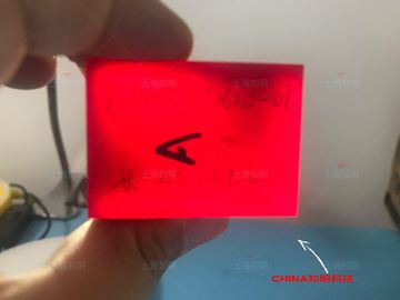 Guter Preis Rote Farbtitan lackierte Saphir lackierte Saphir-einzelner Kristall-Linse für Laser-Gerät Online