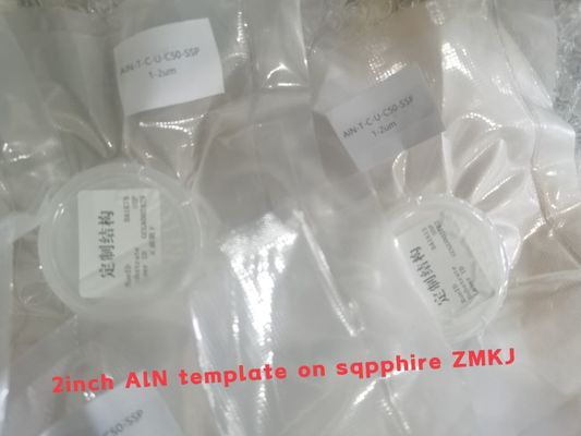 Guter Preis Schablonen-Schicht-Wafer 2 Zoll-Sapphire Substrates AlN für Geräte 5G BAW Online